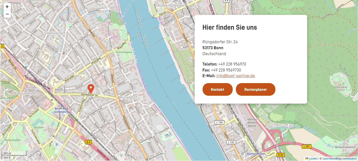 Rechtsanwälte Loef Brüse Heise — Website