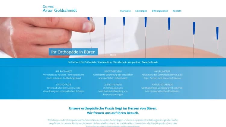 Ortsübergreifende Praxis für Orthopädie Dr. med. Artur Goldschmidt