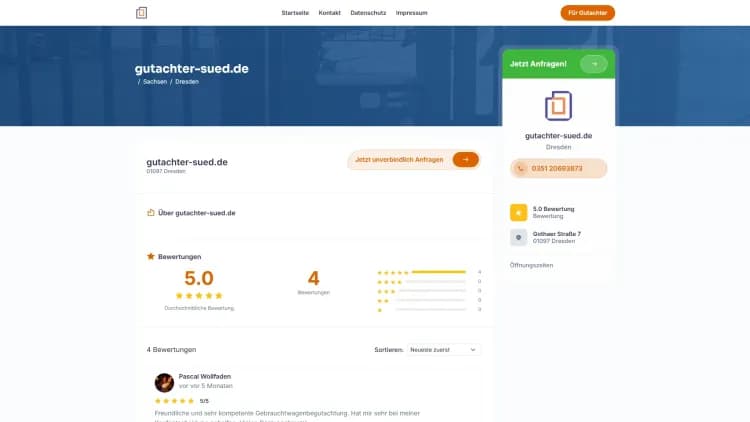 FindeGutachter.de (Sachverständigen-Plattform)