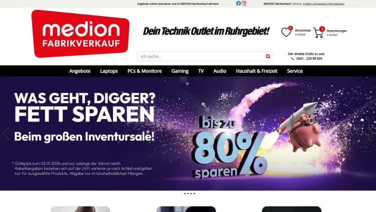 MEDION Fabrikverkauf