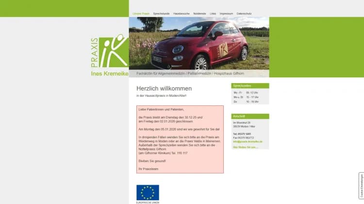 Praxis Ines Kremeike, Fachärztin für Allgemeinnmedizin