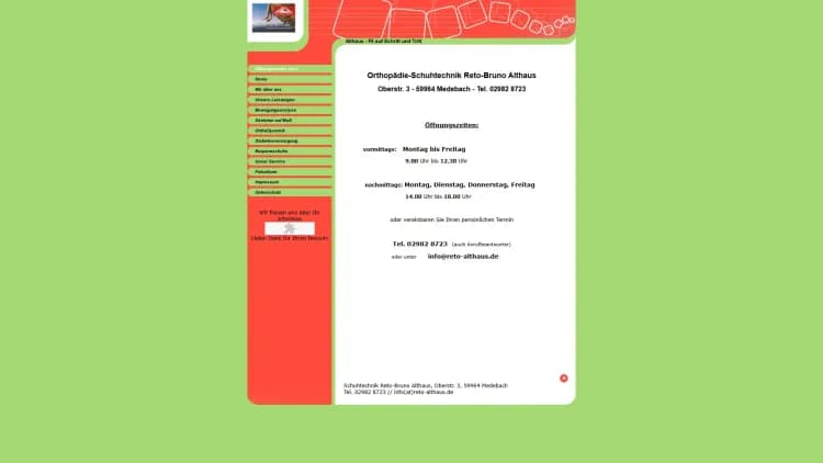 Orthopädie-Technik Medizintechnik GmbH (implizit aus Kontext) / Orthopädie-Meisterbetrieb (vermutet)