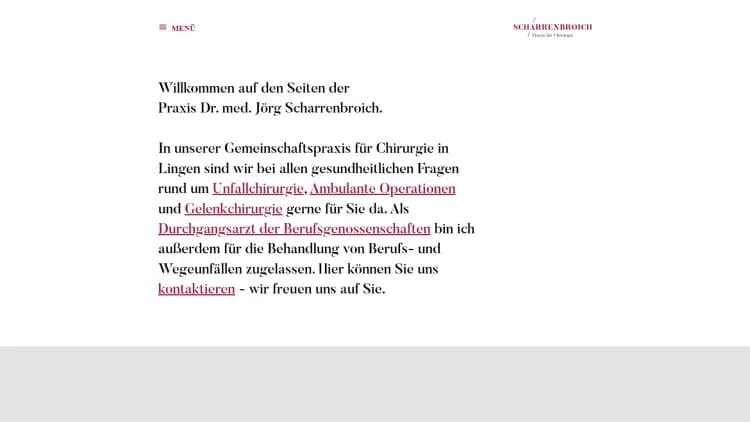 Praxis für Chirurgie Dr. med. Jörg Scharrenbroich