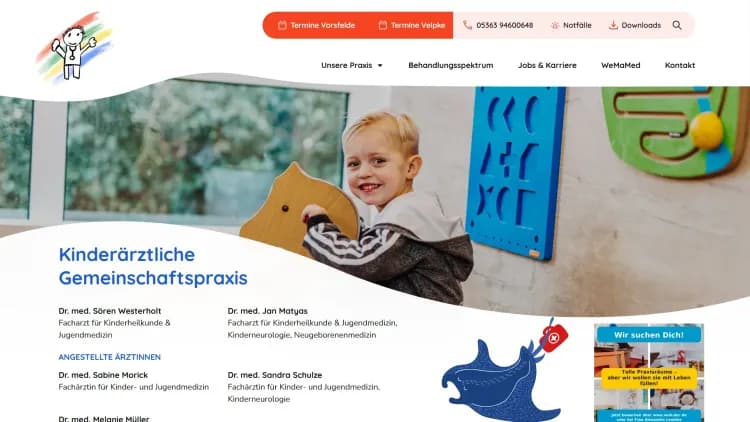 Kinderärztliche Gemeinschaftspraxis Drs Westerholt & Matyas