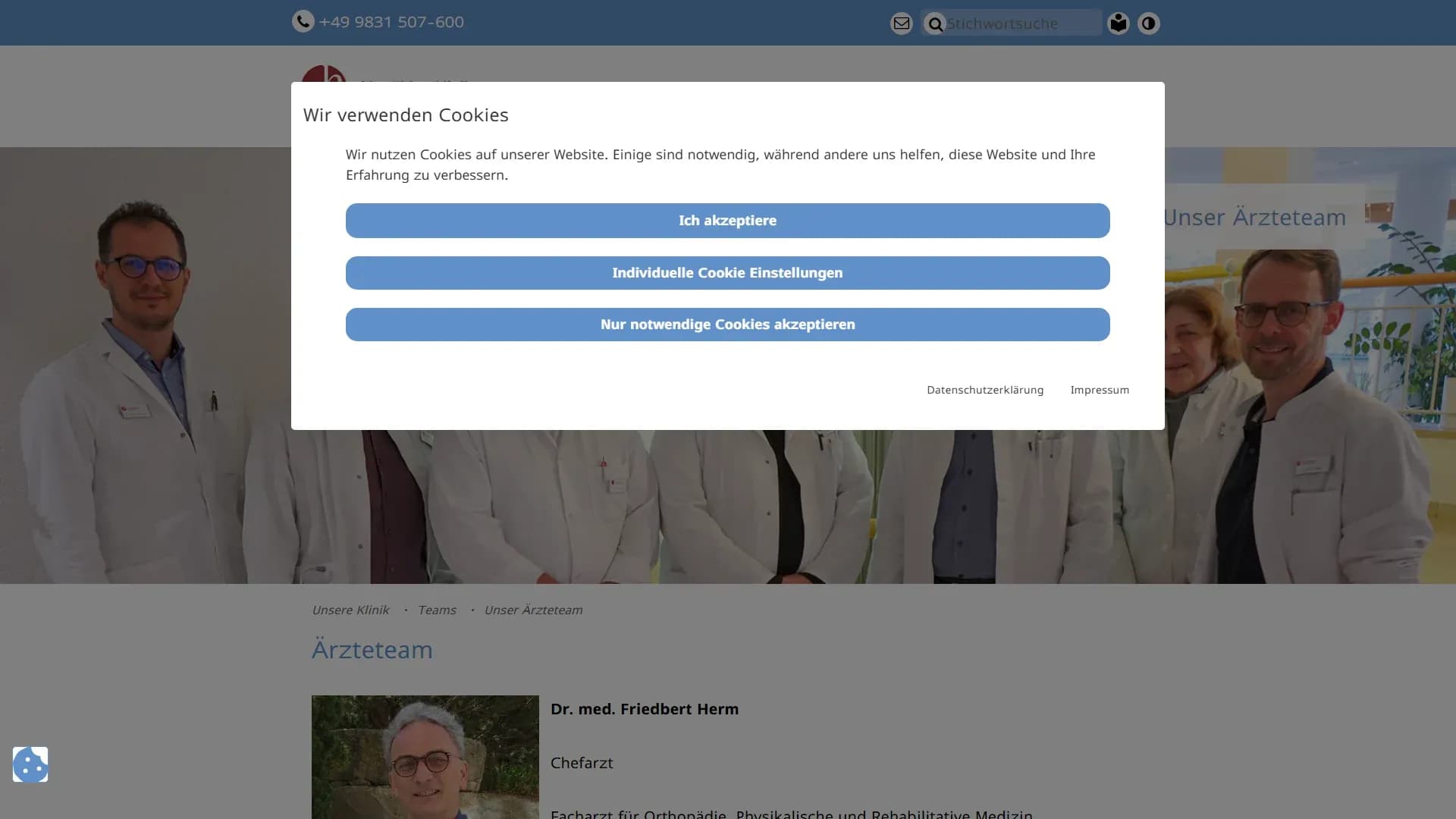 Altmühlseeklinik — Website