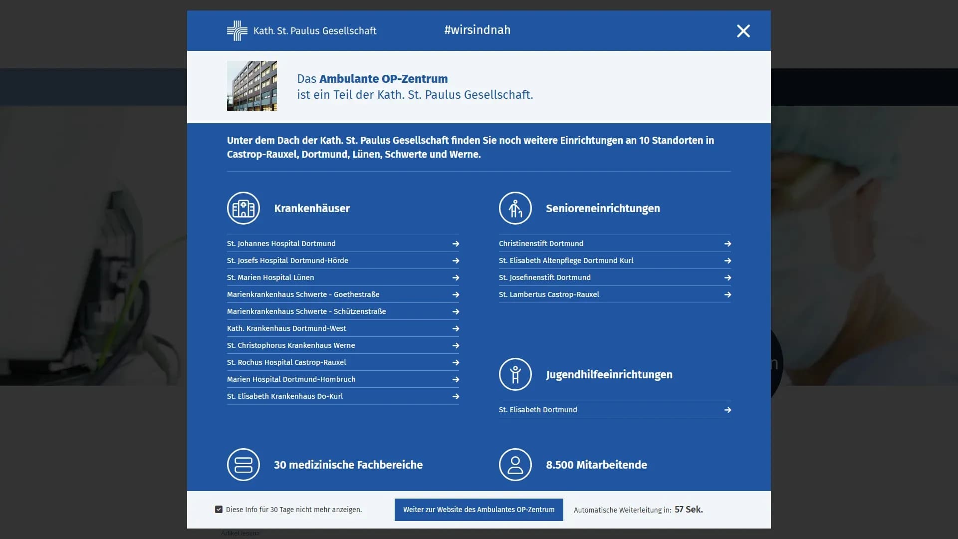 Ambulantes OP-Zentrum am St.-Johannes-Hospital Dortmund — Website