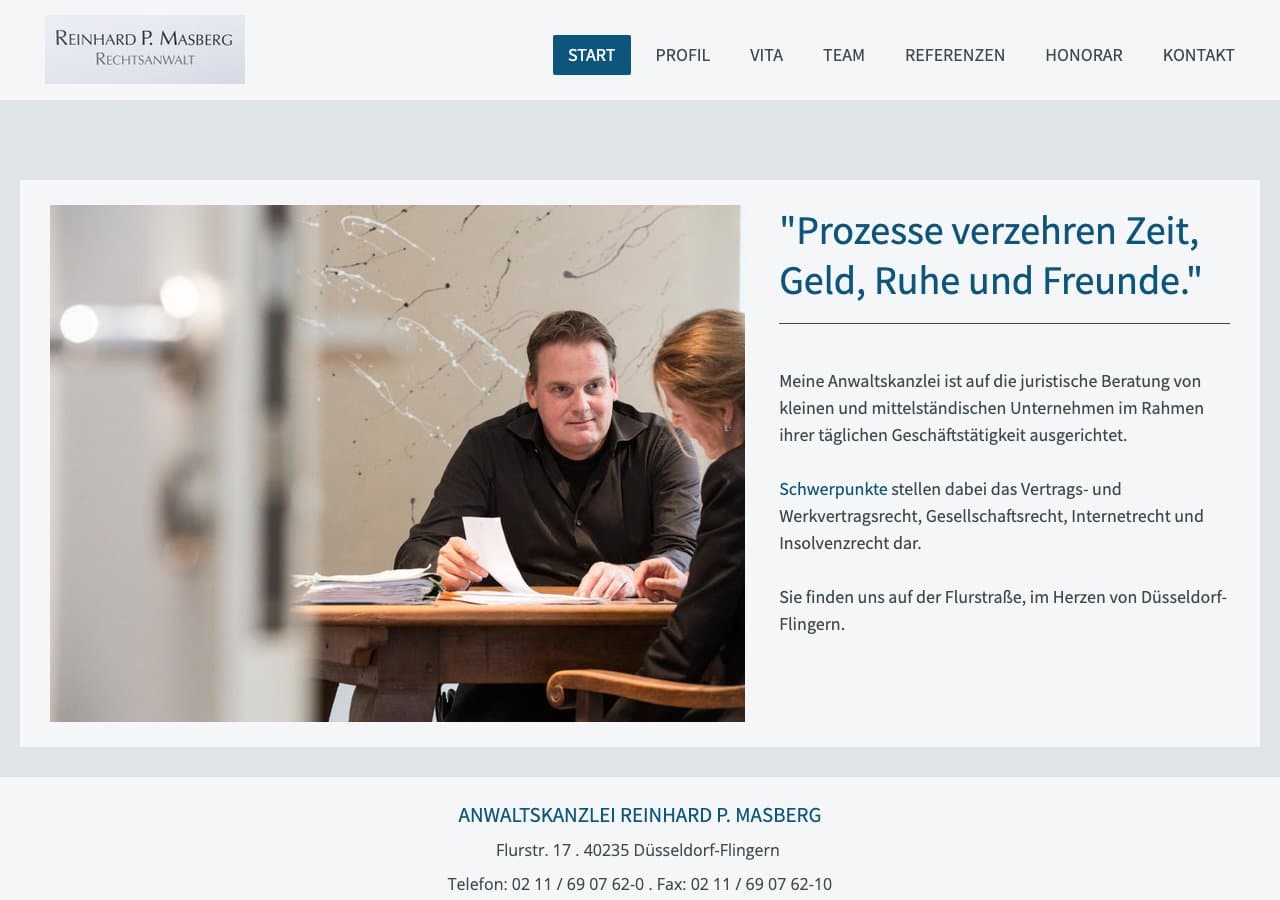 Rechtsanwalt Reinhard P. Masberg