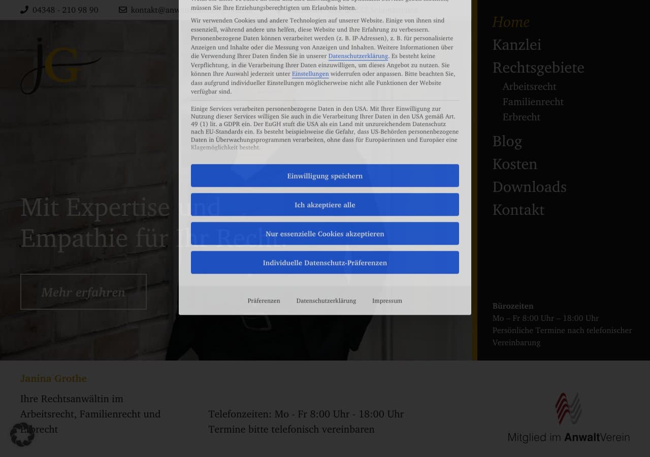 Anwaltskanzlei Janina Grothe