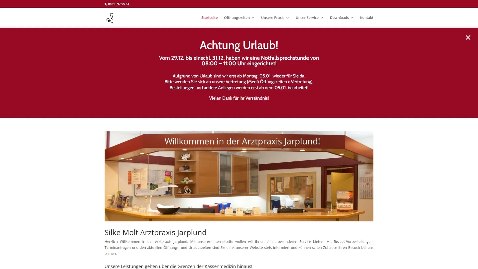 Silke Molt Arztpraxis Jarplund — Website