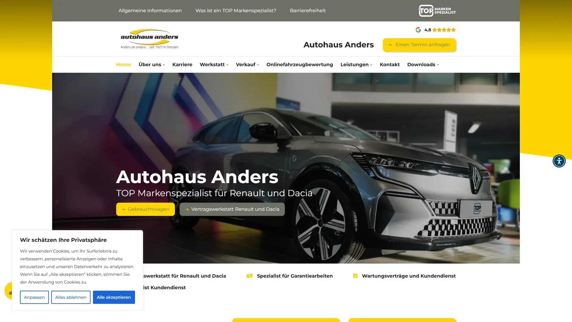 Autohaus Dresden GmbH — Website