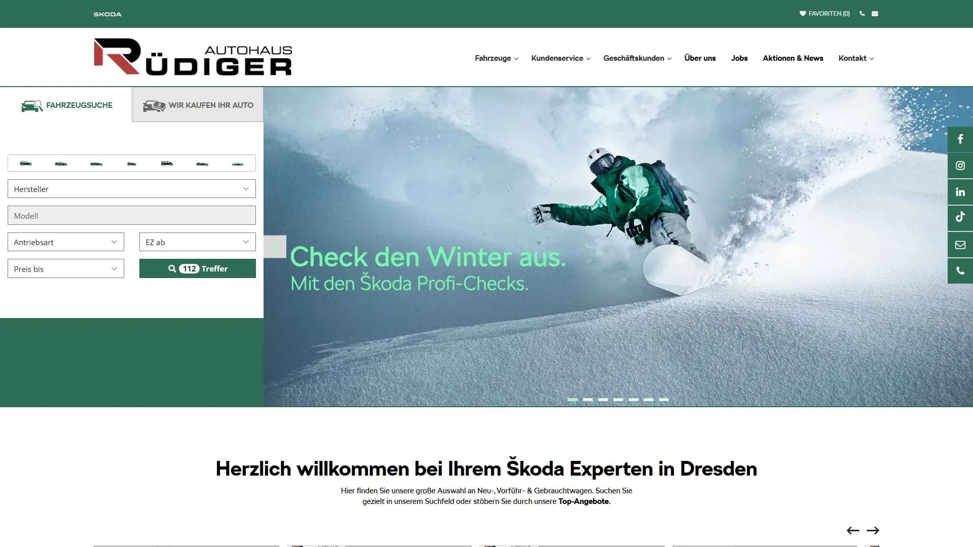 Škoda Autohaus Rüdiger GmbH — Website