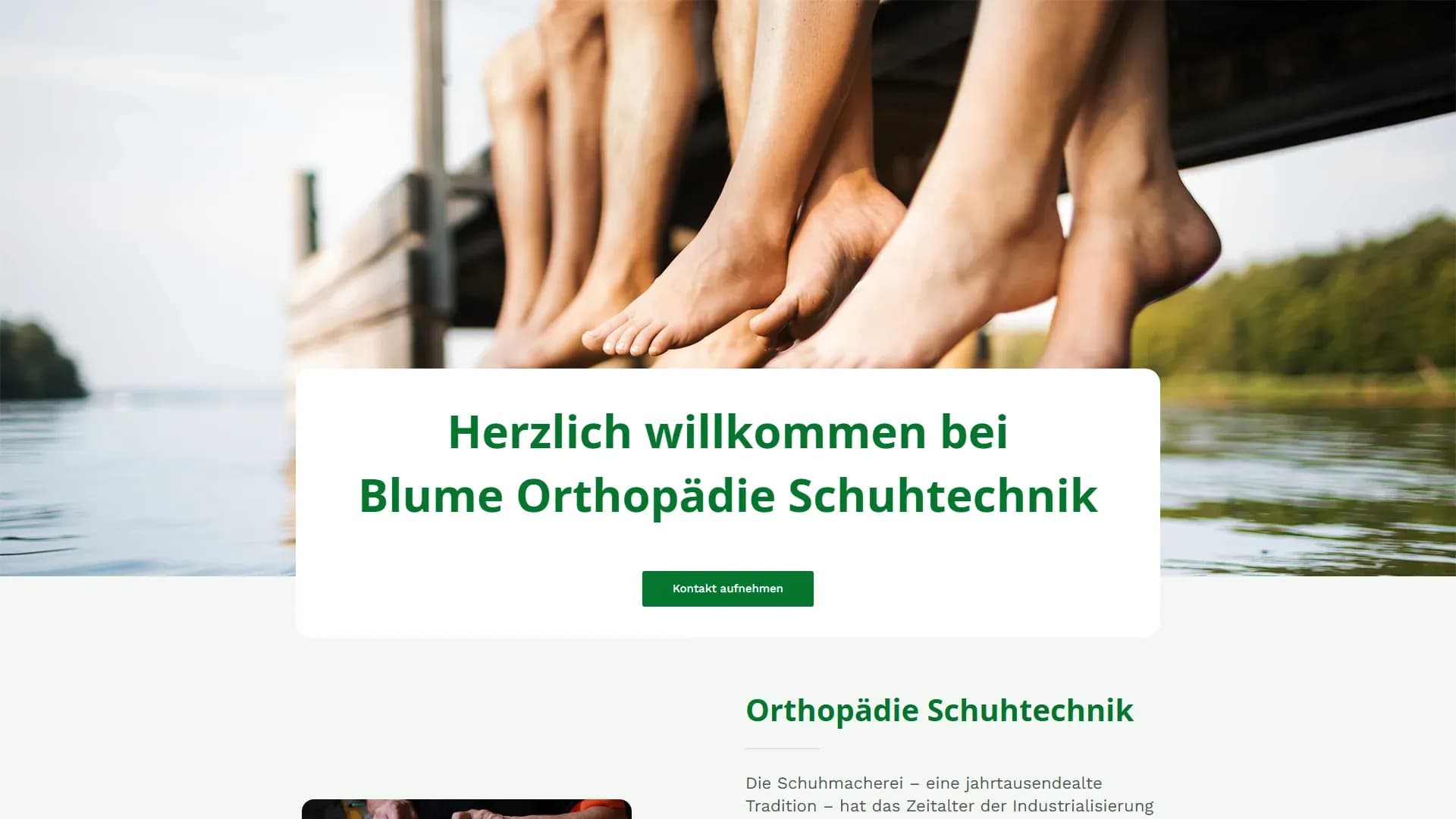 Blume Orthopädie Schuhtechnik — Website