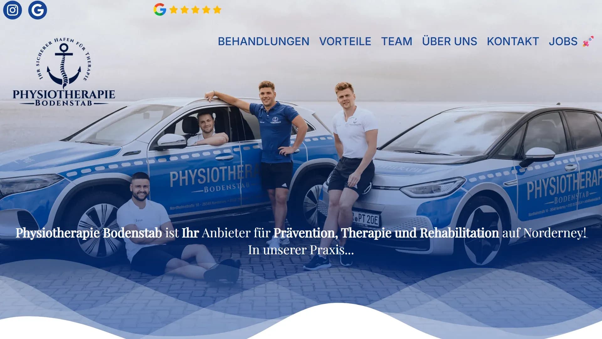Physiotherapie Bodenstab — Website