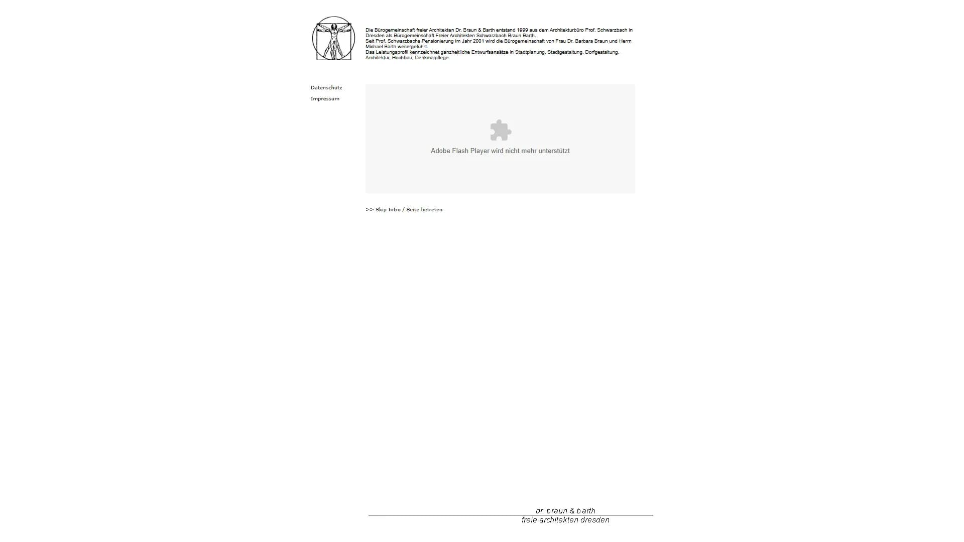 Bürogemeinschaft Freier Architekten Dr. Braun & Barth — Website