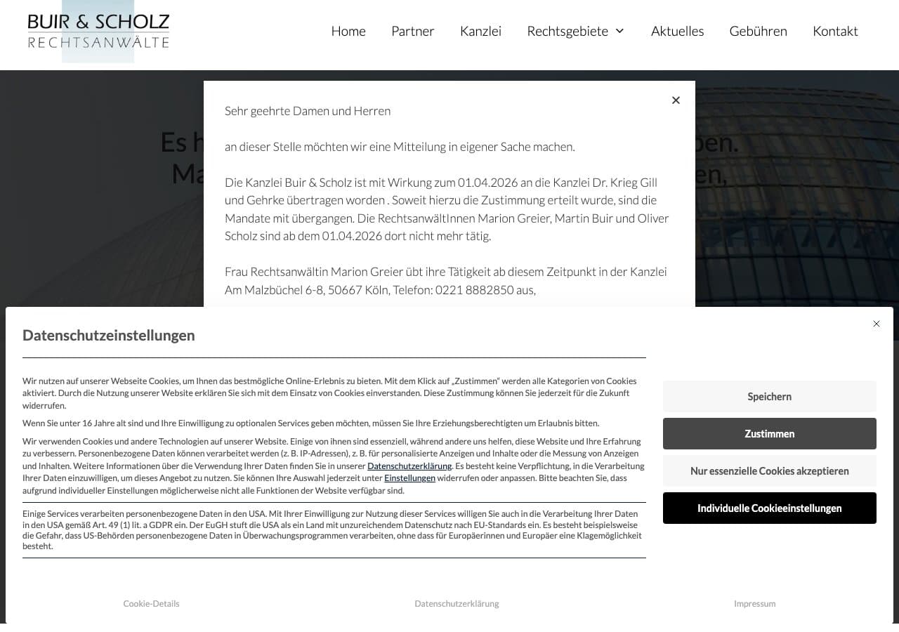 Rechtsanwälte Buir & Scholz