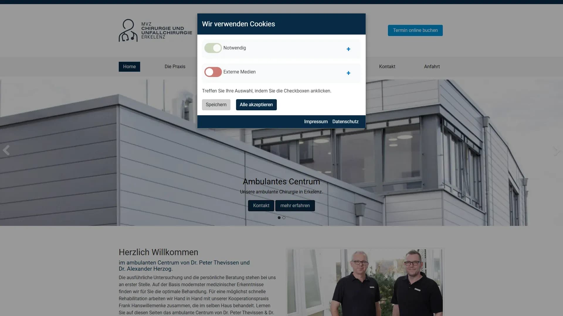 Ambulantes Centrum Erkelenz — Website