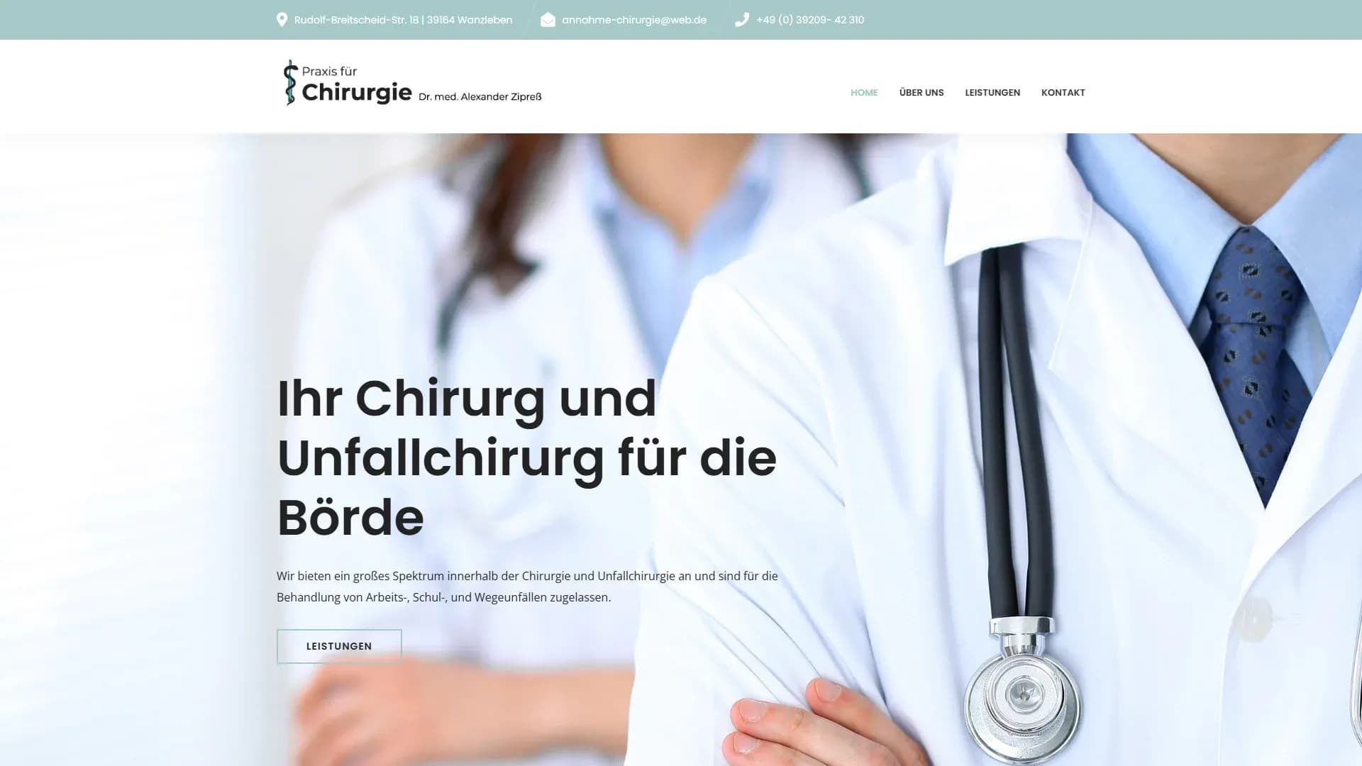 Praxis für Chirurgie und Unfallchirurgie — Website