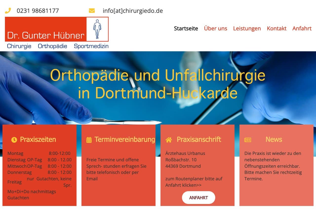 Dr. Hübner Unfallchirurgie und Orthopädie