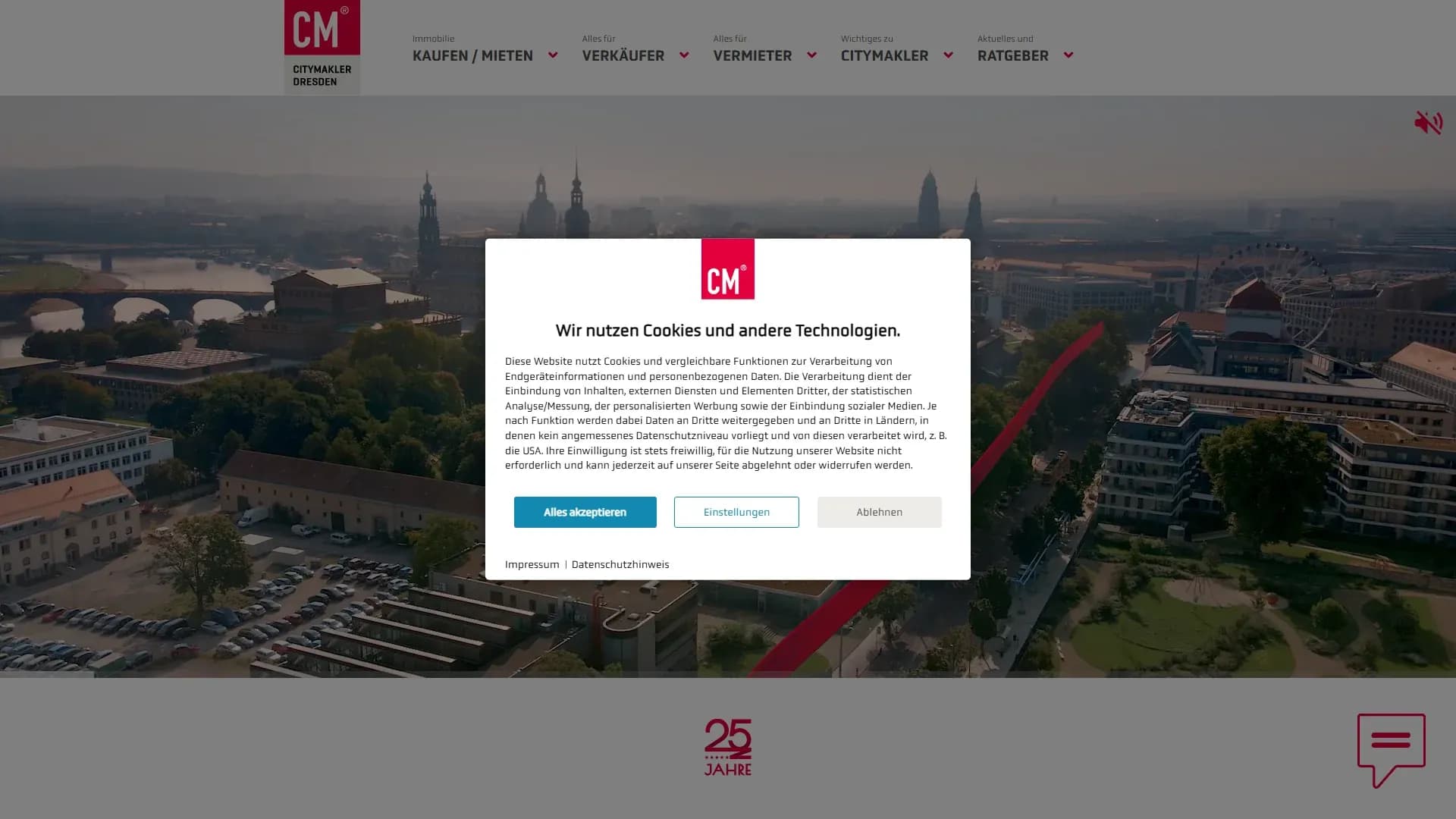 Citymakler Dresden — Website