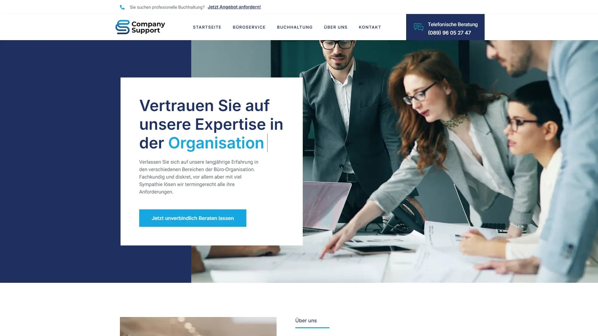 CompanySupport (WordPress-Testseite) — Website