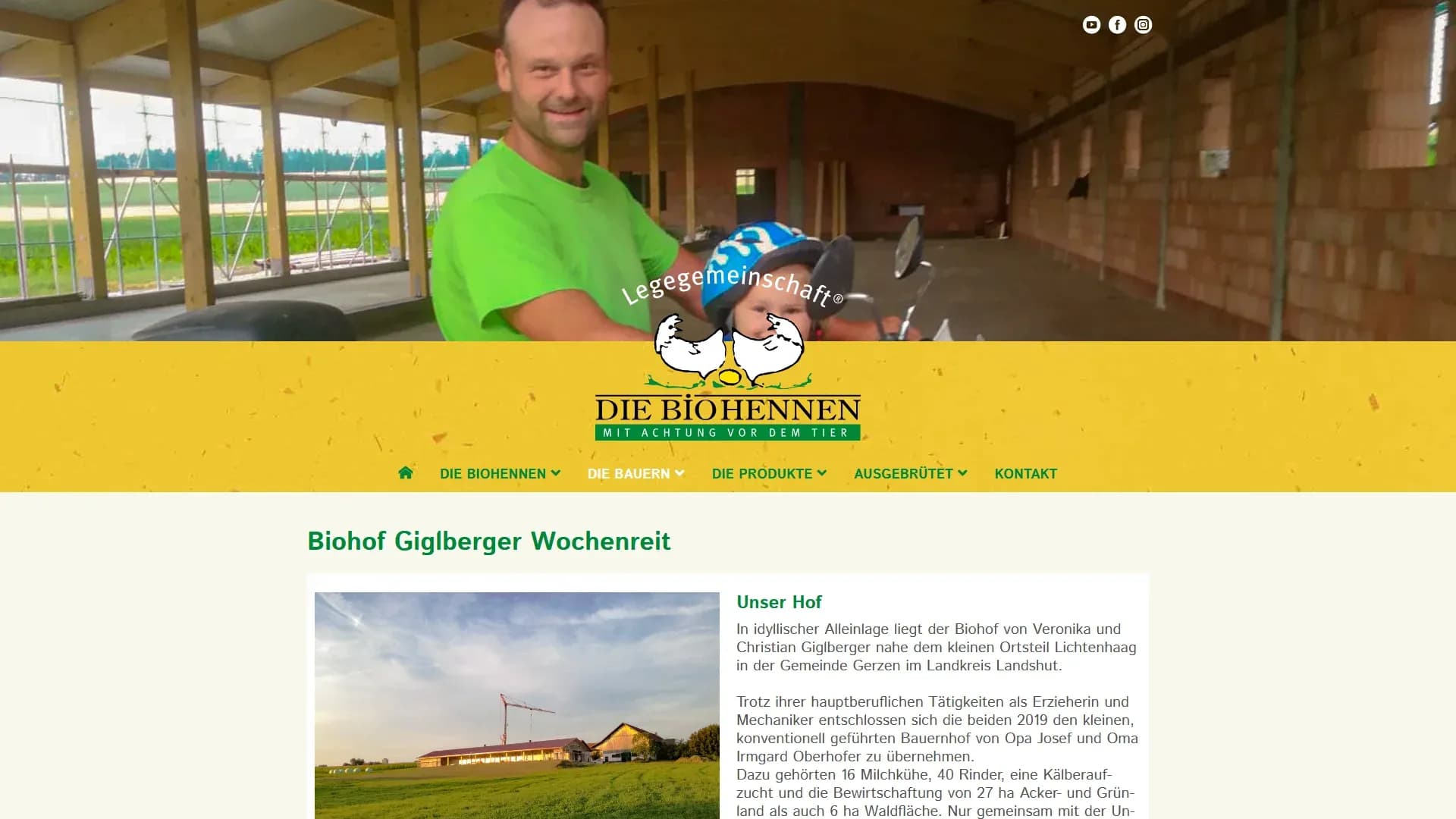 Die Biohennen AG — Website