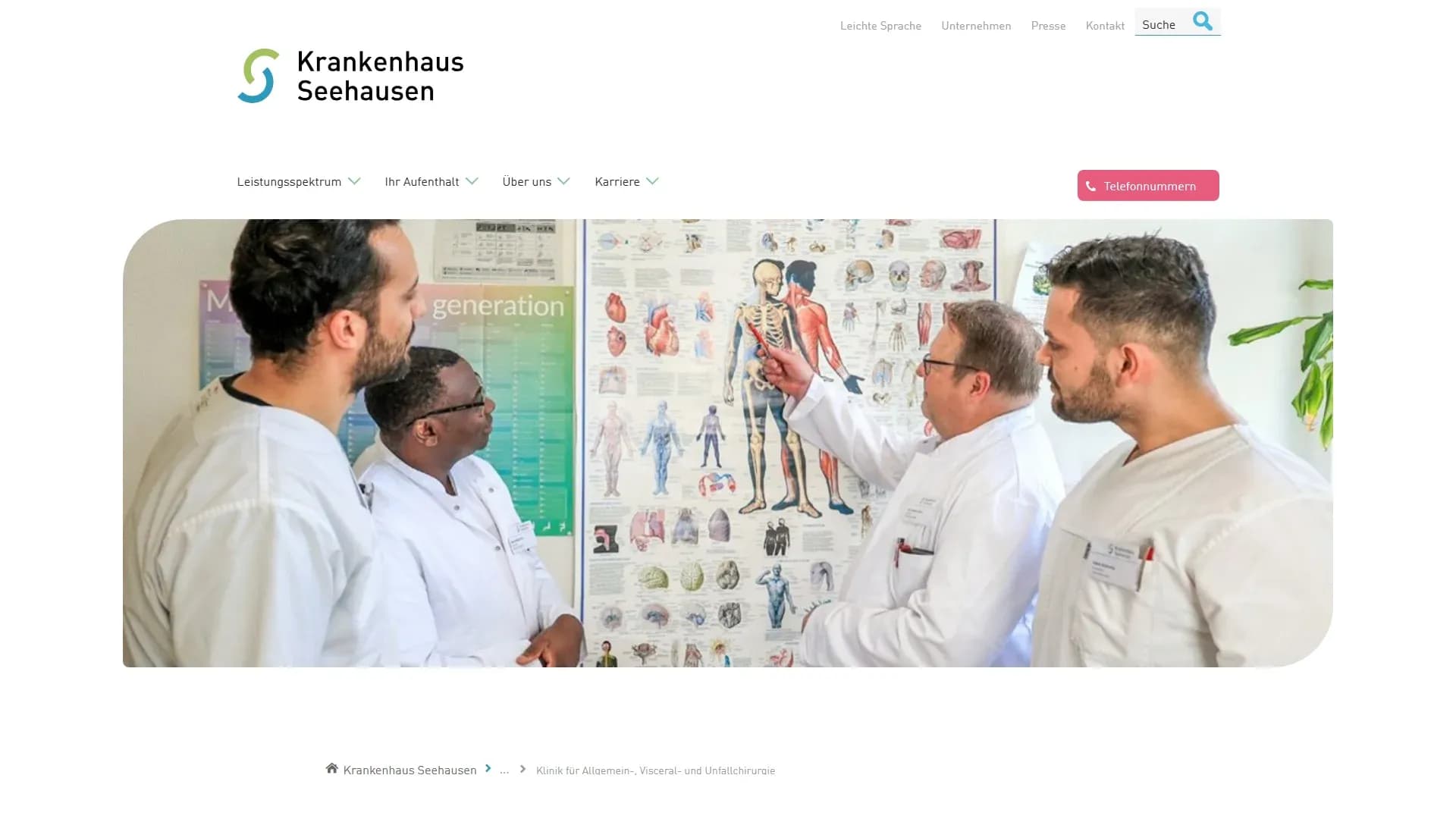 Krankenhaus Seehausen — Website