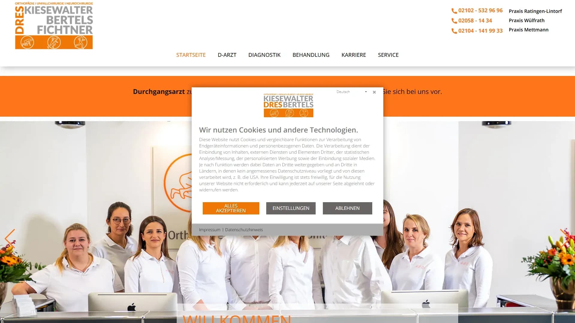 Orthopädie — Website
