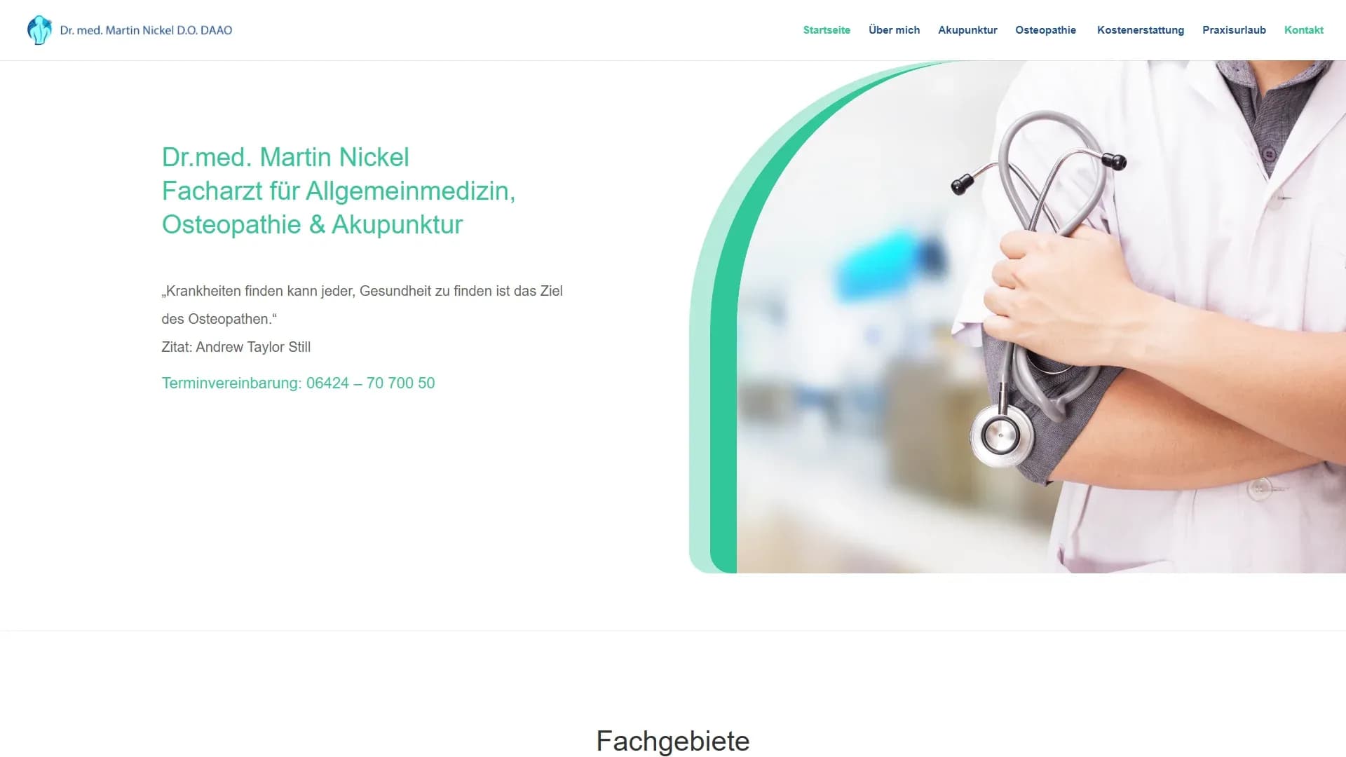 Dr.med. Martin Nickel — Website