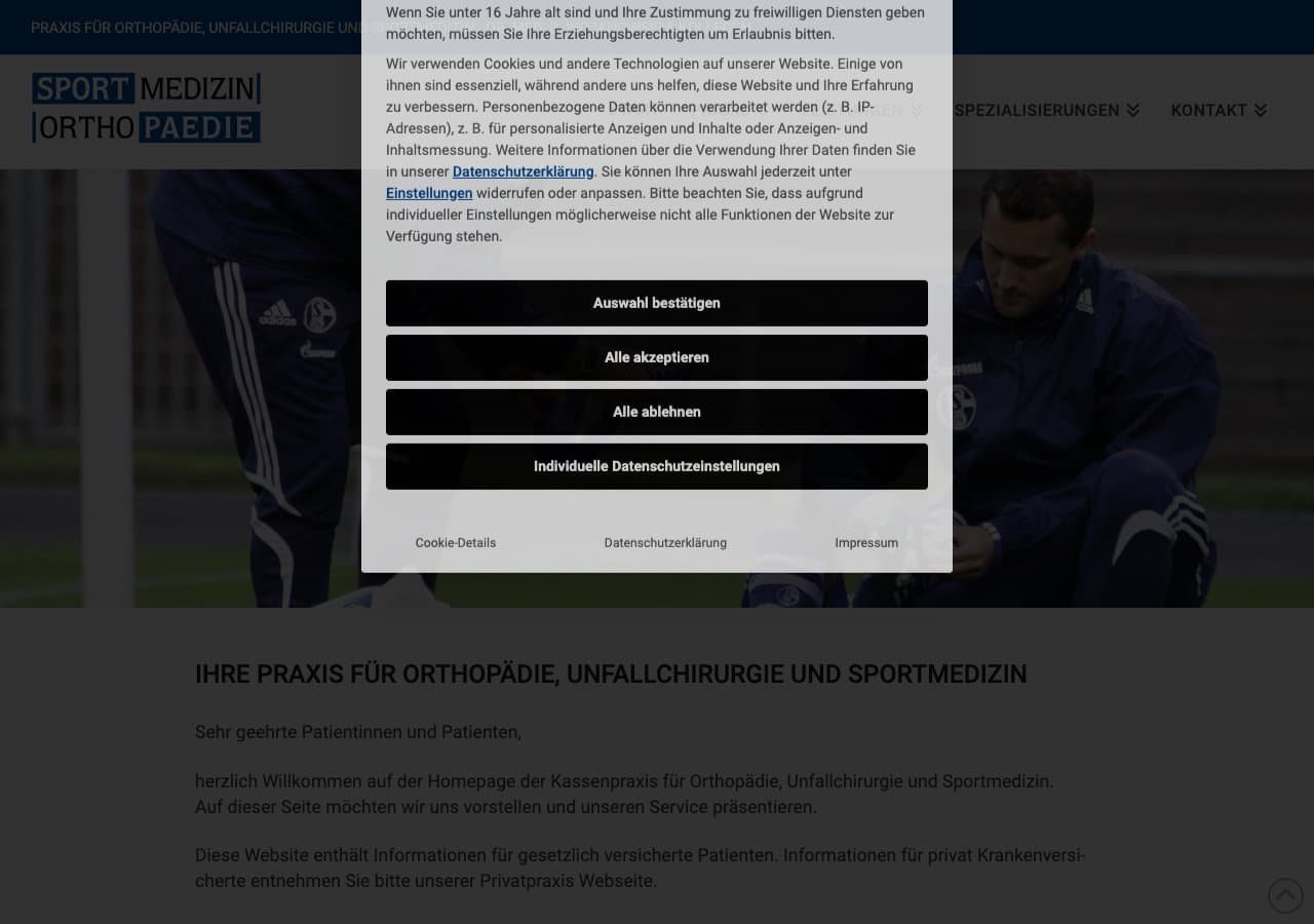 Praxis für Orthopädie, Unfallchirurgie und Sportmedizin - Dr. med. B. Wojanowski & Kollegen