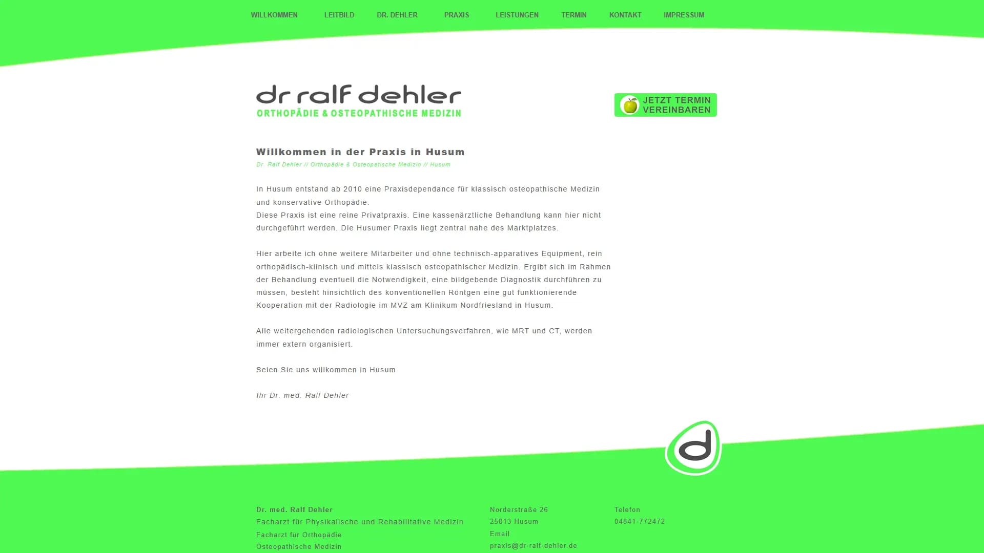 Dr. Ralf Dehler — Website