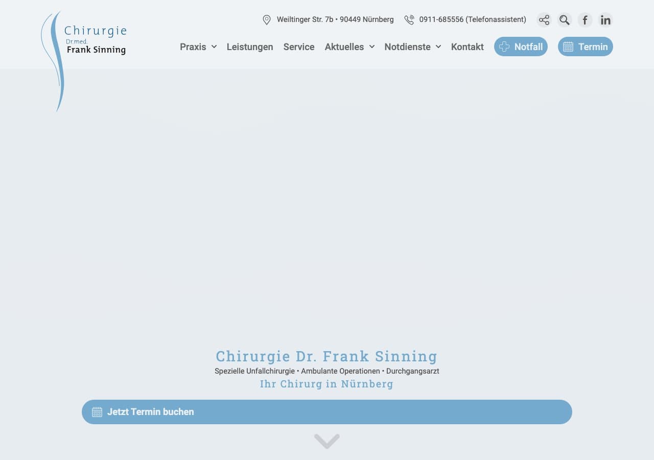 Chirurgie Dr. Frank Sinning