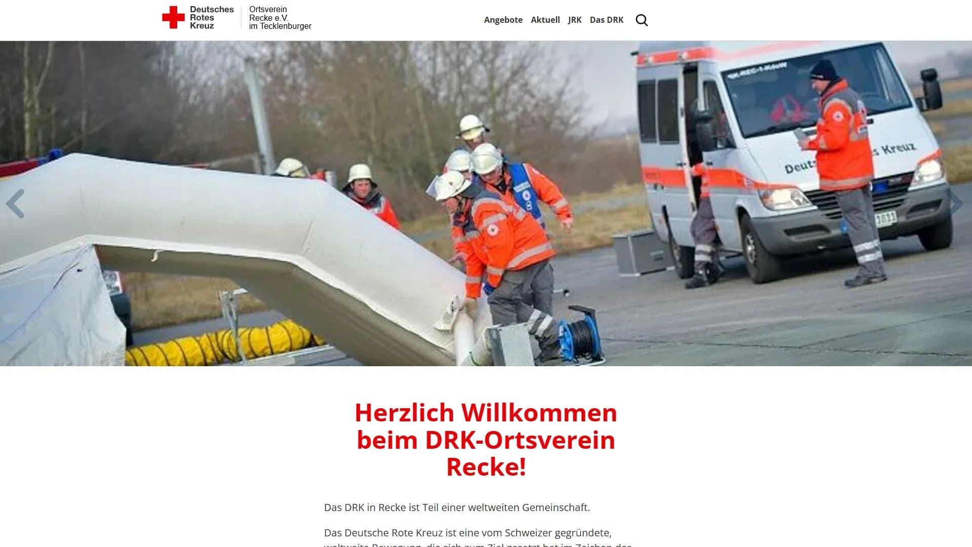 DRK-Ortsverein Recke e.V. — Website