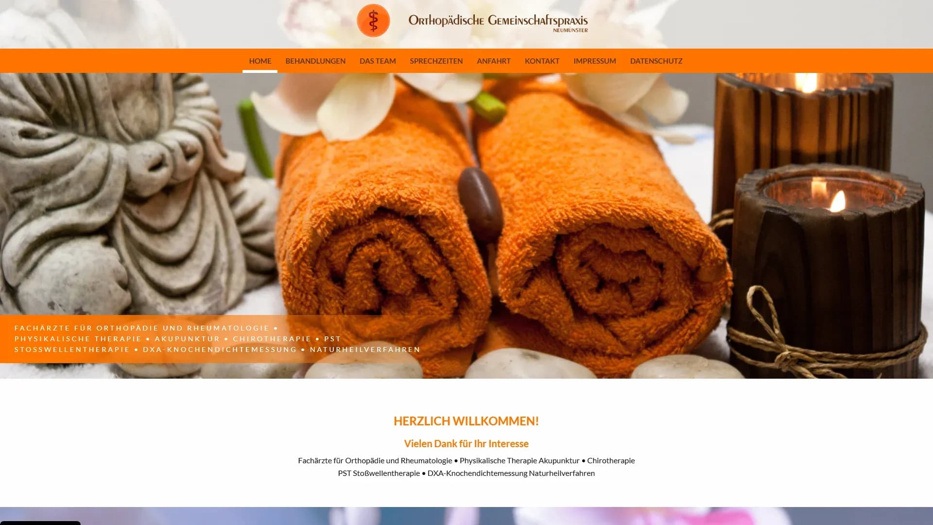 Orthopädische Gemeinschaftspraxis Neumünster — Website