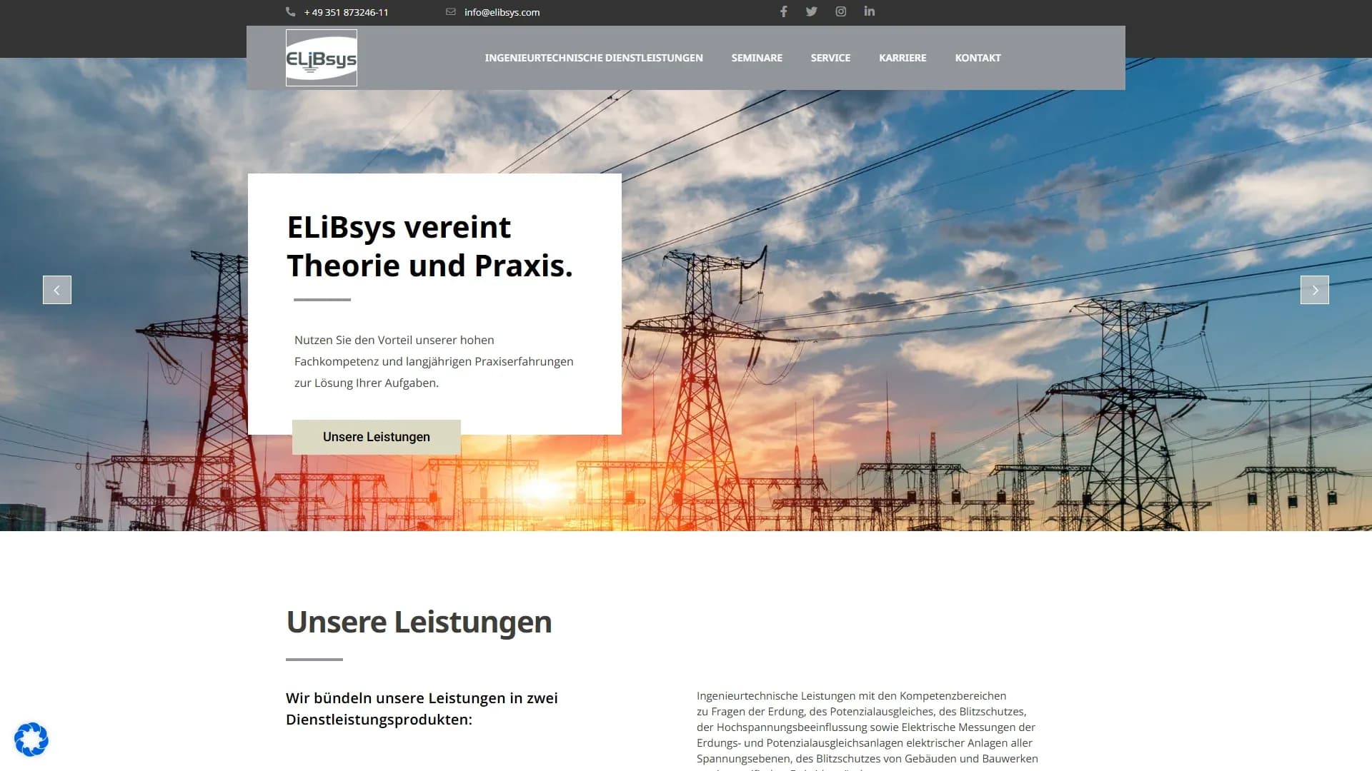 ELTECH Ingenieurdienstleistungen GmbH — Website