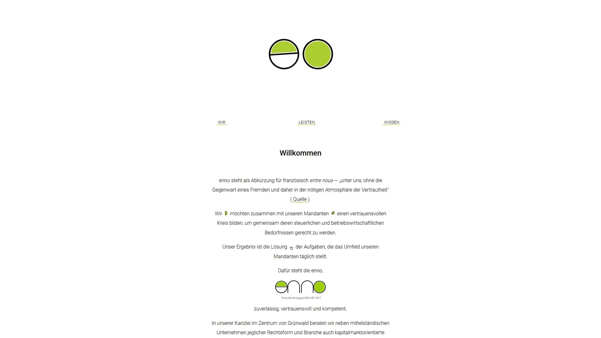 enno Steuerberatung — Website