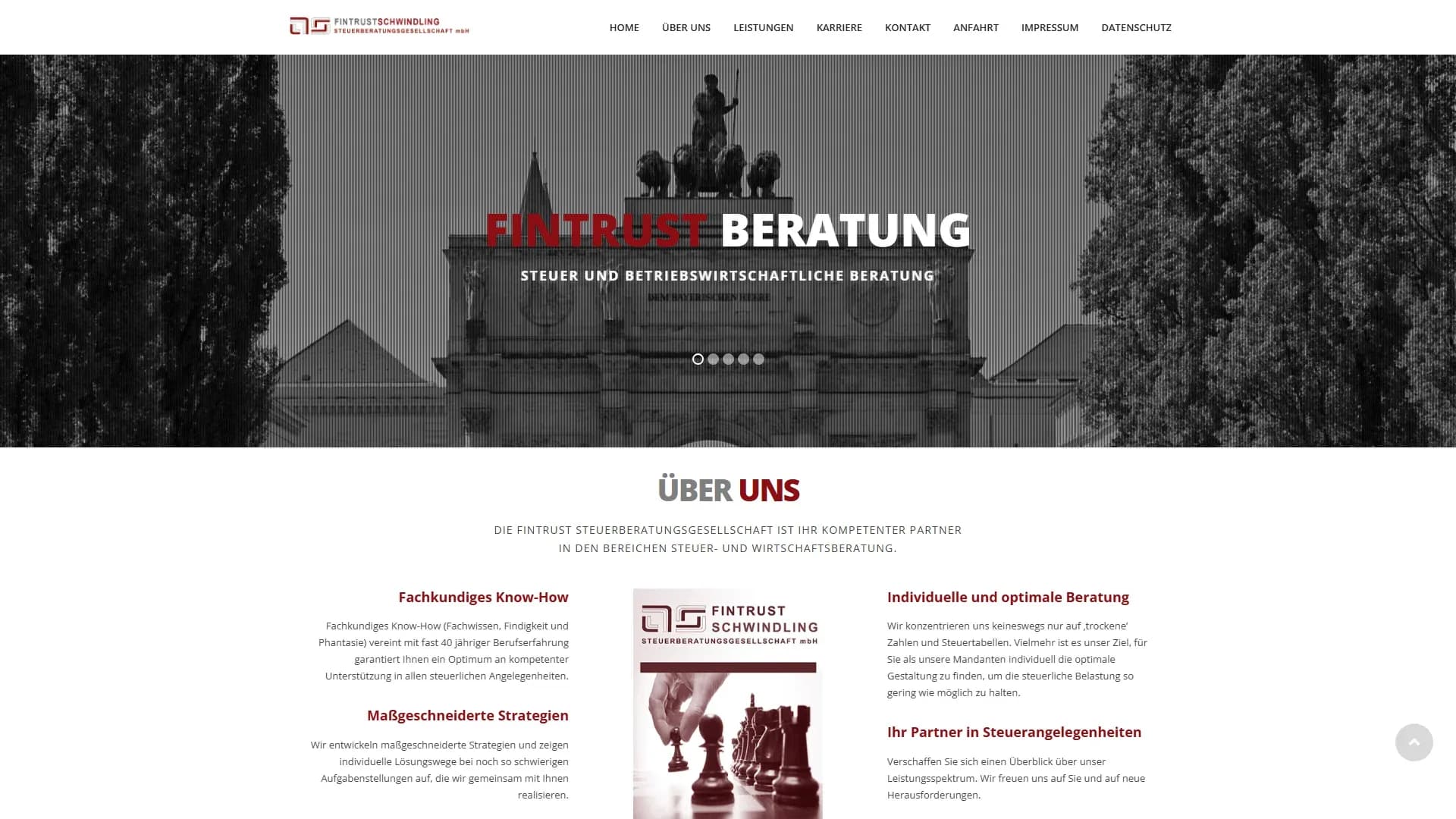 FINTRUST SCHWINDLING Steuerberatungsgesellschaft mbH — Website