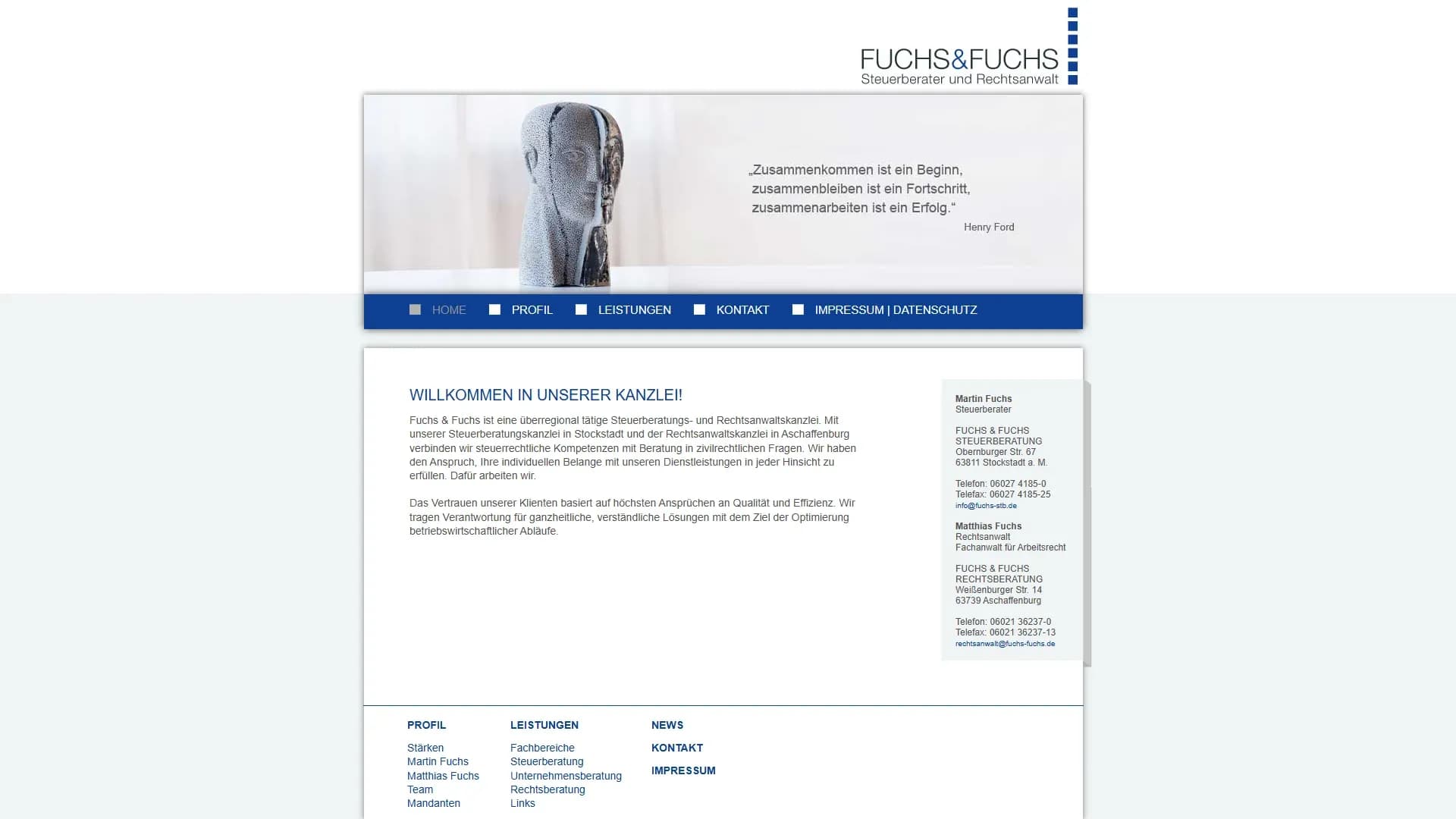 Fuchs & Fuchs — Website