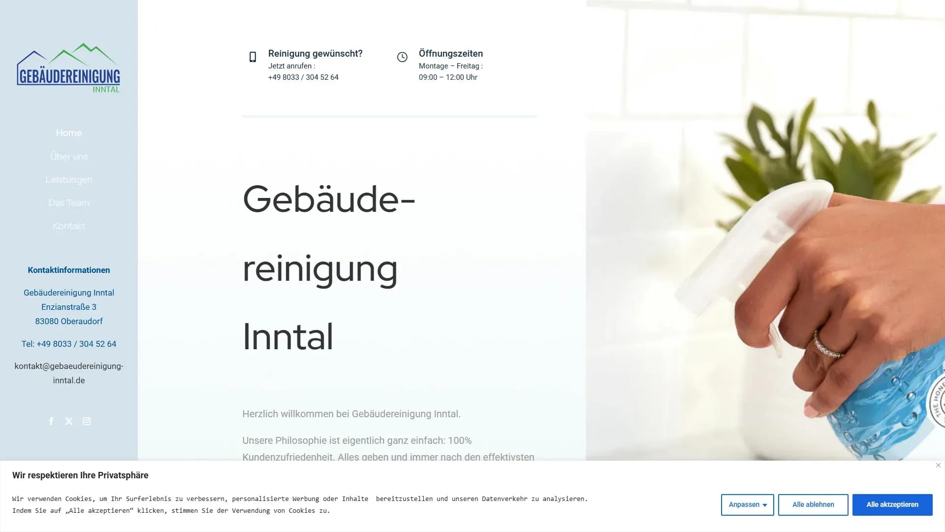 Gebäude Reinigung Oberaudorf — Website