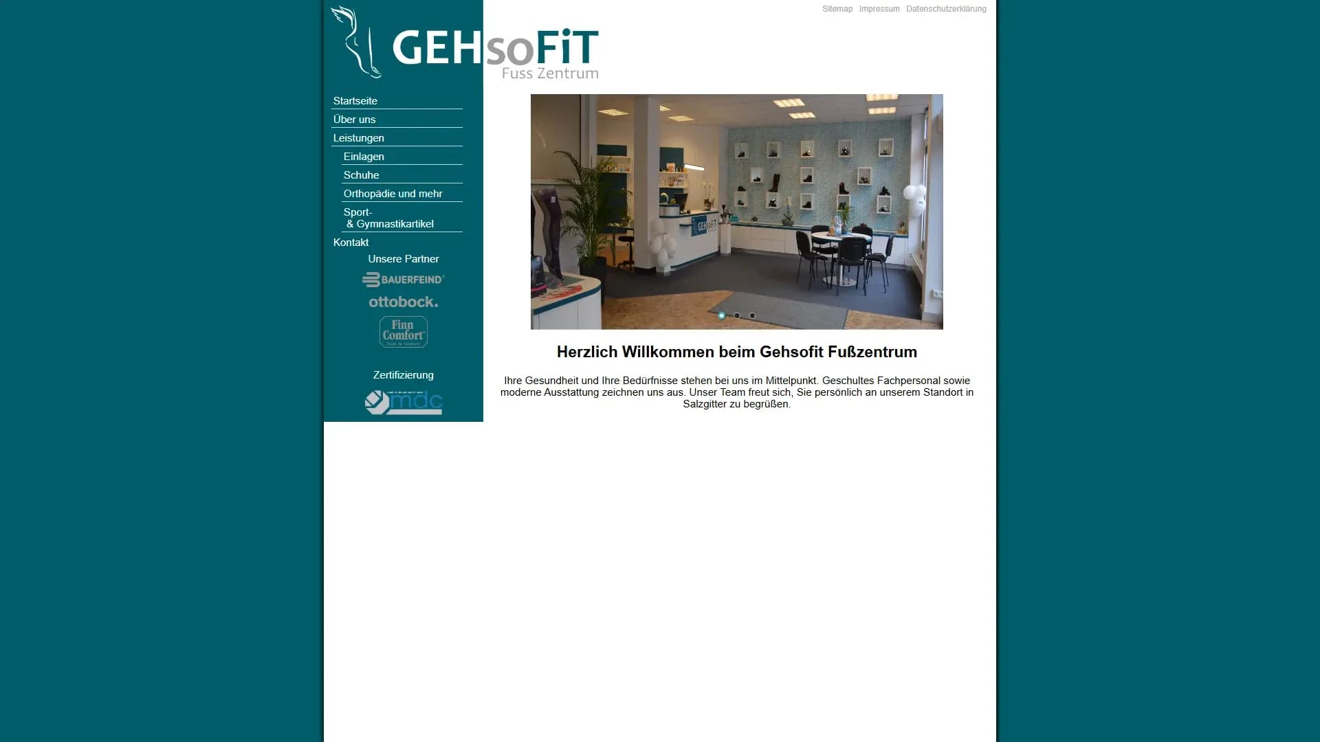 Geh so Fit — Website