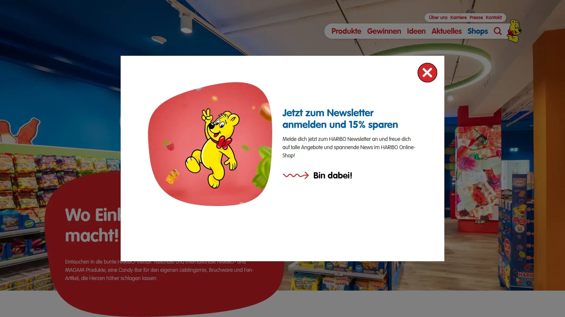 HARIBO — Website