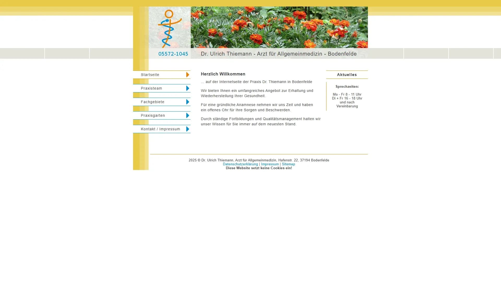 Praxis Dr. Ulrich Thiemann — Website