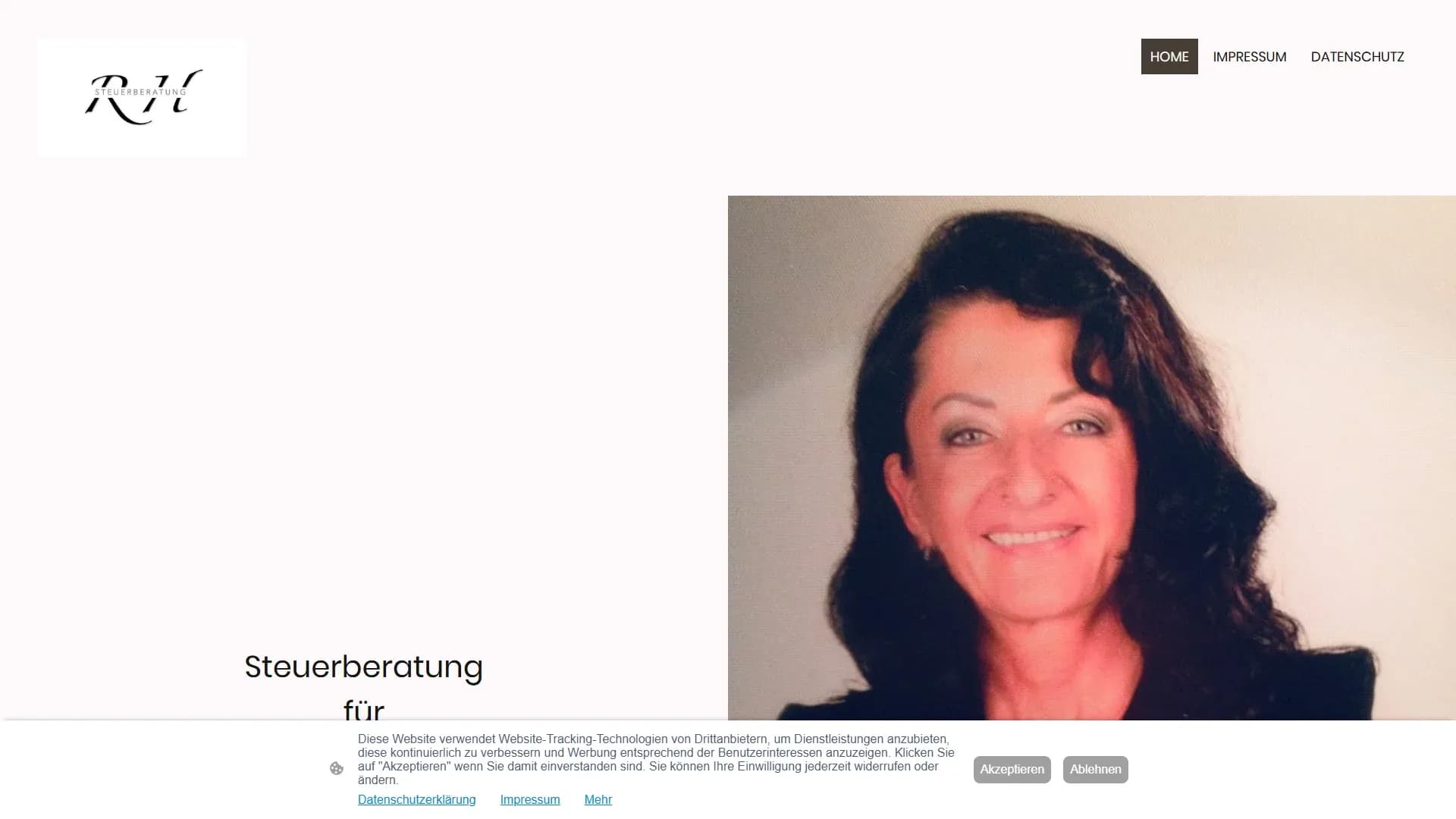 Steuerberatung Roswitha Hellmanzik — Website