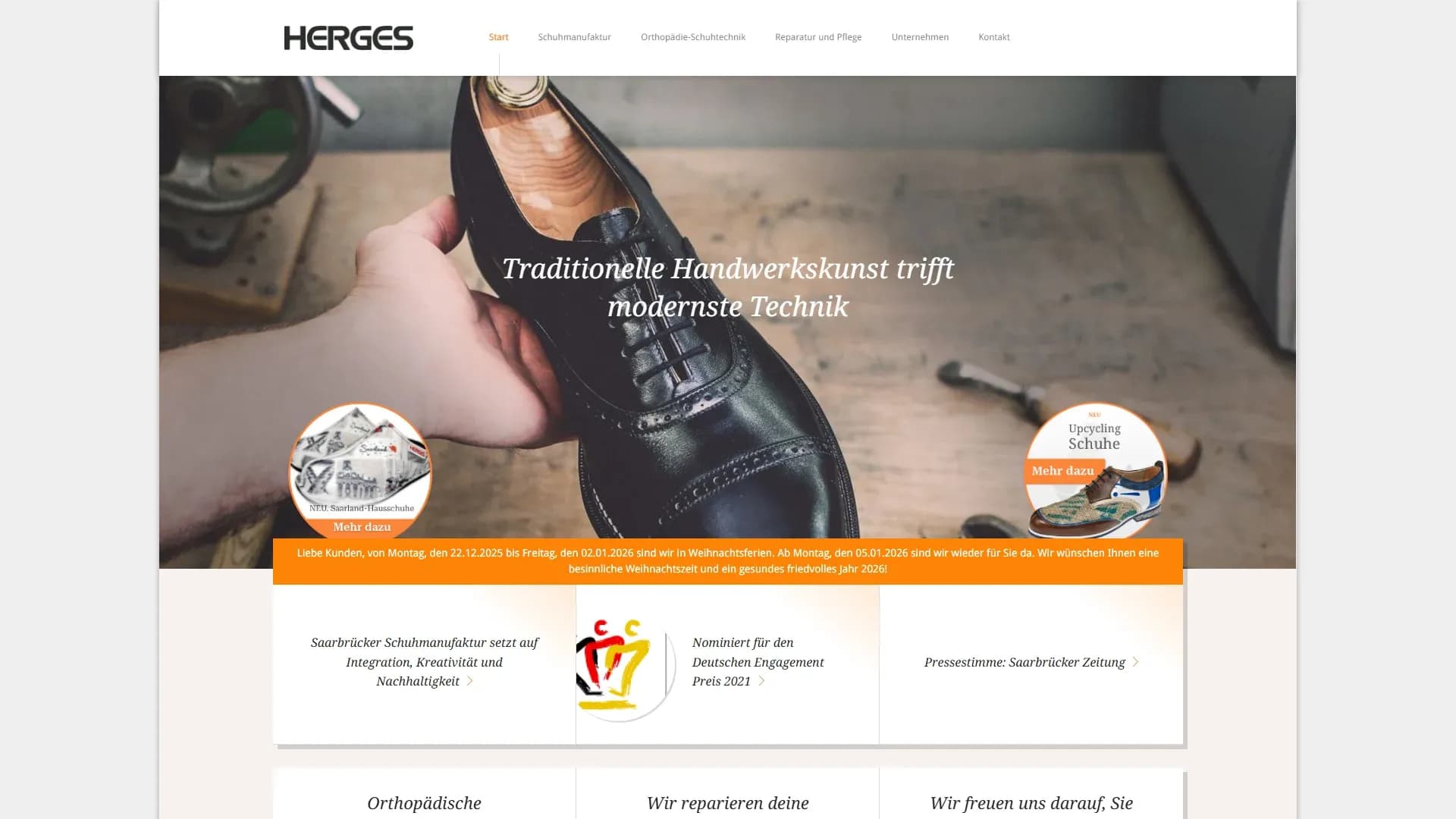 Orthopädie-Praxis Saarbrücken — Website