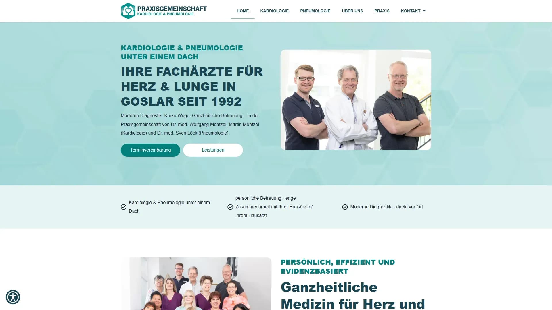 Praxisgemeinschaft Kardiologie & Pneumologie — Website