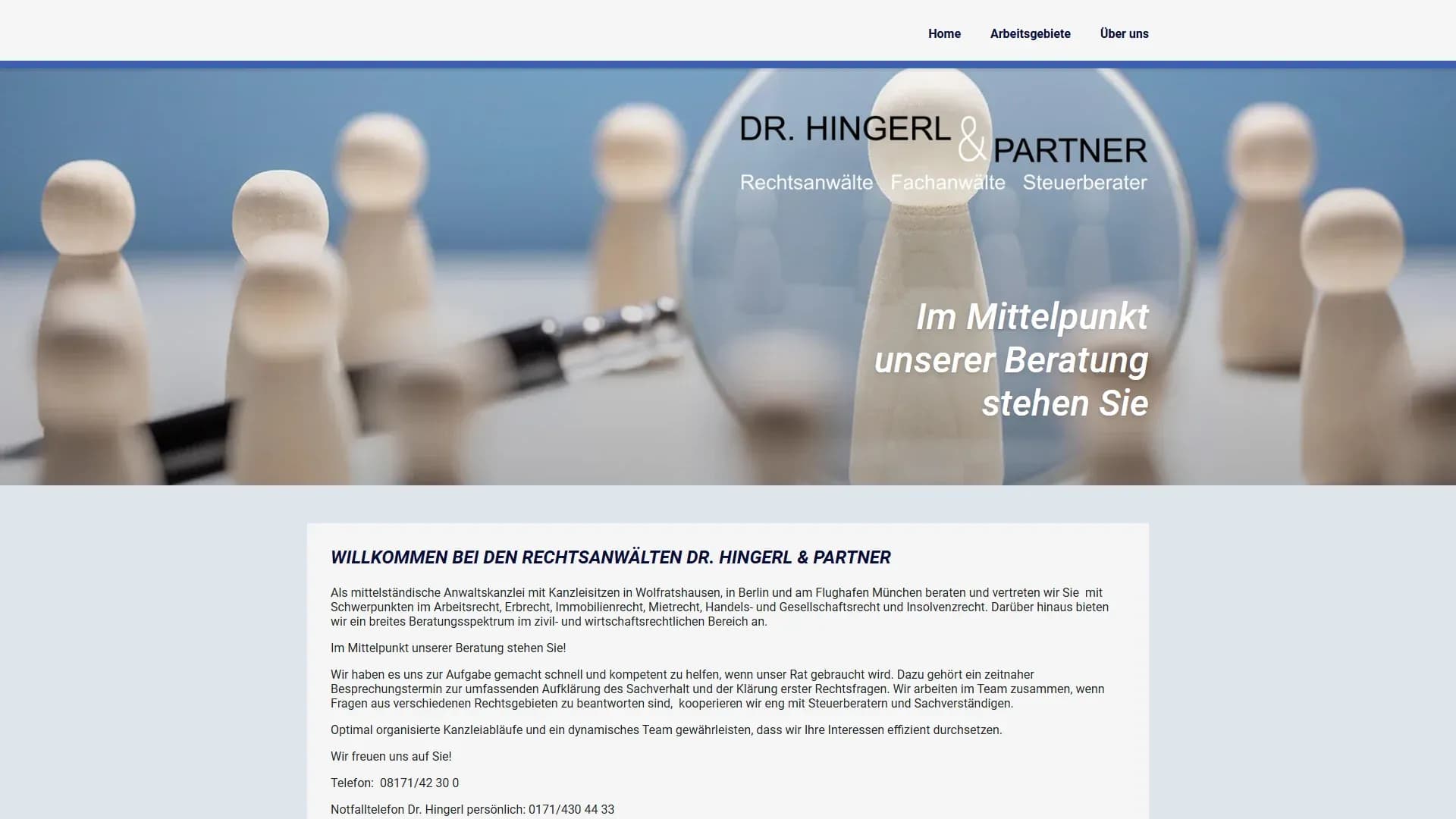 Kanzlei Müller & Partner — Website