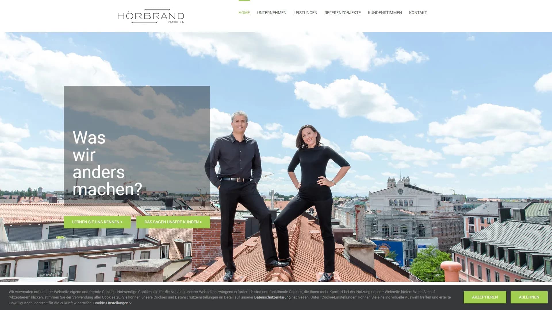 Hörbrand Immobilien — Website