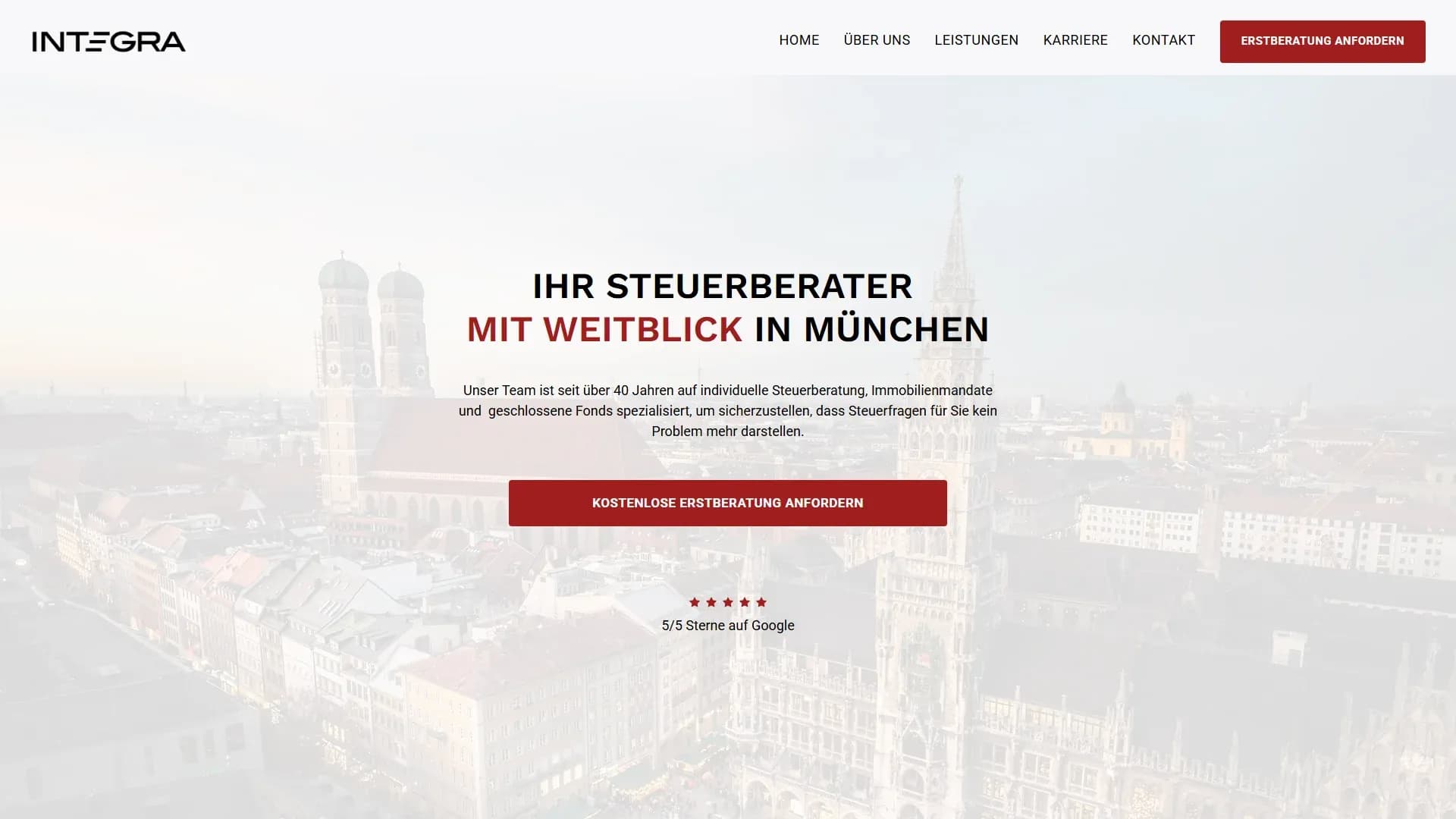 INTEGRA Treuhandgesellschaft mbH Steuerberatungsgesellschaft — Website