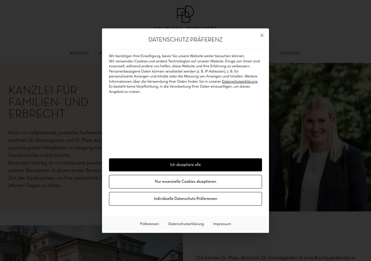 Anwaltskanzlei Dr. Plass - Borchert - Dr. Dreissigacker