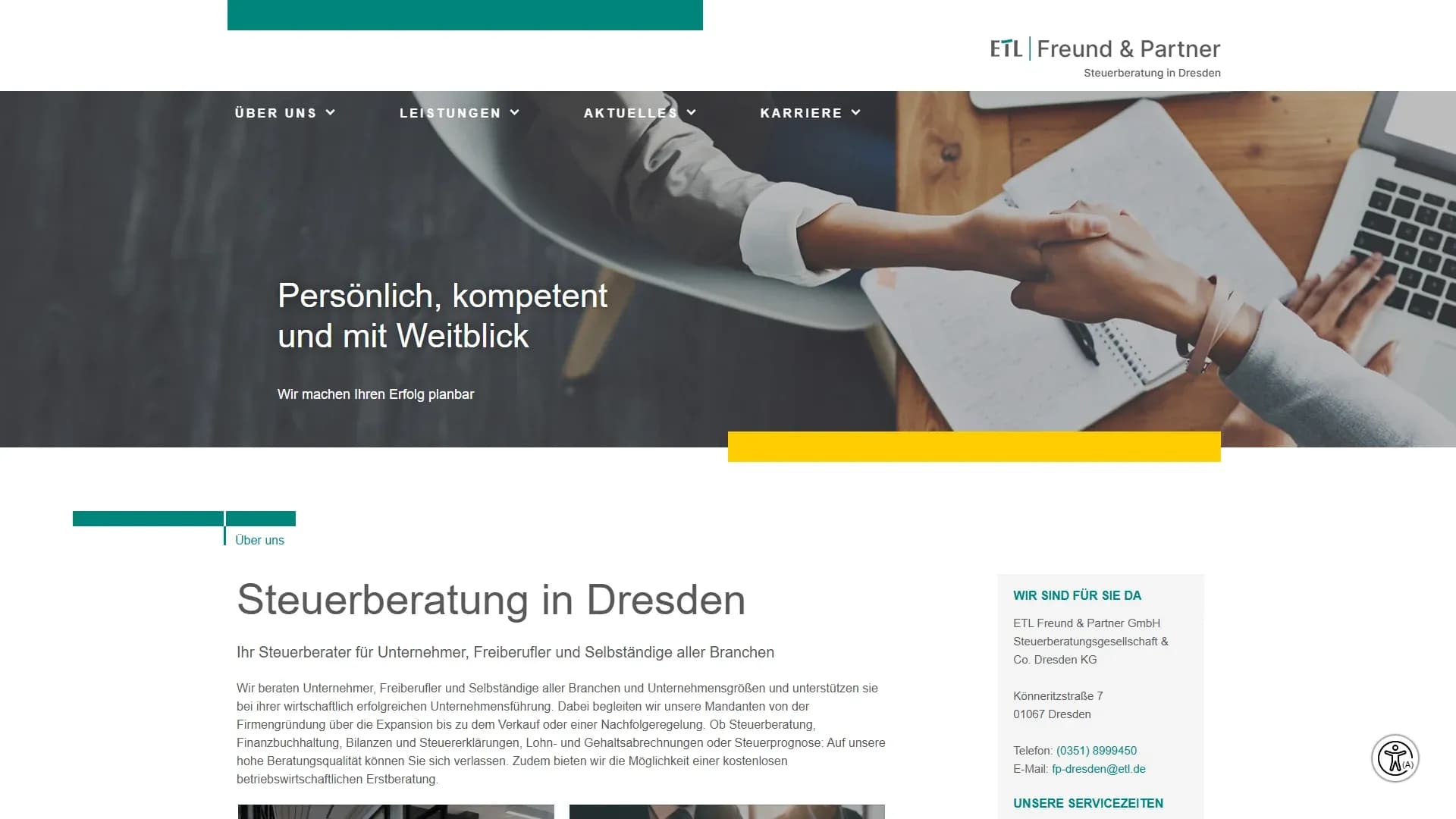 Steuerberatung & Finanzberatung [Name der Kanzlei] — Website