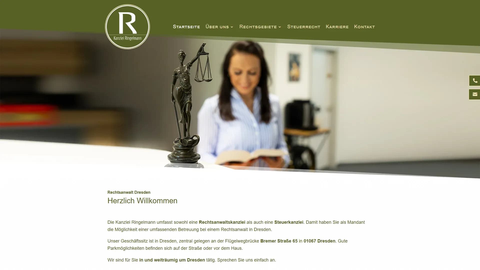 Rechtsanwälte Dresden — Website